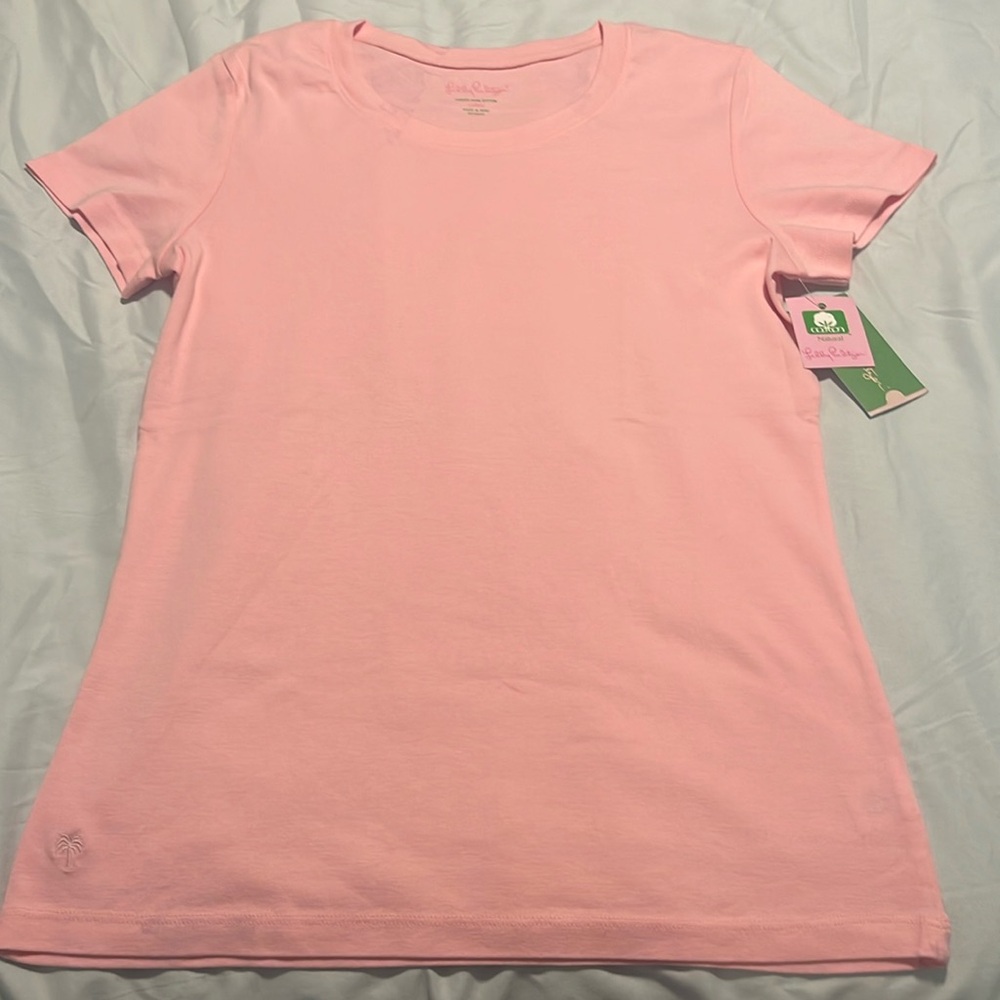 Lilly Pulitzer Pima cotton pink shirt size L